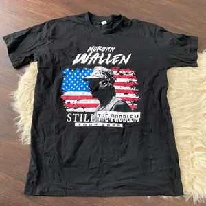 Nwot Black Morgan Wallen Still The Problem Tour 2026 T-shirt Size L thumbnail 1