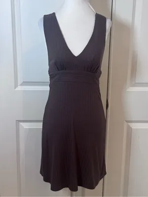 Volcom Mini Dress XS Ribbed Open Back Tie Waist Beach Resort Vacation Boho Surf thumbnail 3