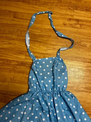 Halloween Polka Dot Dress Blue thumbnail 2