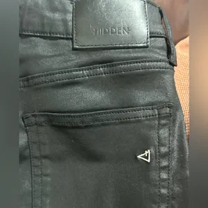 HIDDEN JEANS Coated High Waist Flare Jeans size 30 black thumbnail 10