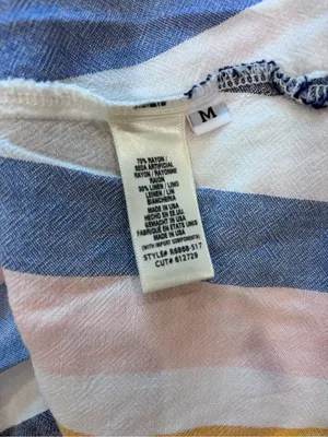 Anthropologie Cloth & Stone Multi-Stripe Halter Dress -size‎ Medium thumbnail 5