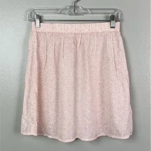 NEW ABOUND Cow Print Mini Skirt A Line MEDIUM Pink Womens Bohemian Boho NEW WITH thumbnail 2