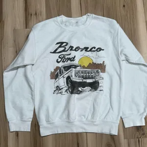 Ford Bronco White Crewneck Sweatshirt Women’s XS thumbnail 1