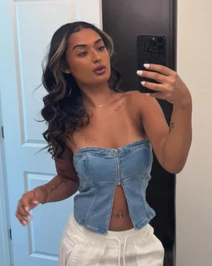 American Eagle Denim Top thumbnail 1