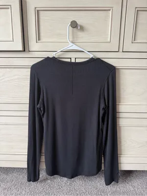 lululemon athletica Black Long-Sleeve Hold Tight Crew Top thumbnail 2