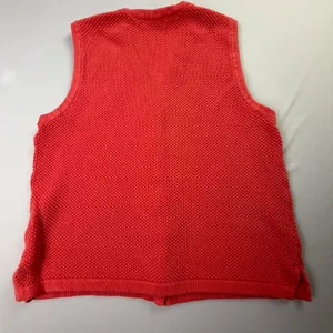 The Tog Shop Red Button Front Knit Sweater Vest thumbnail 2