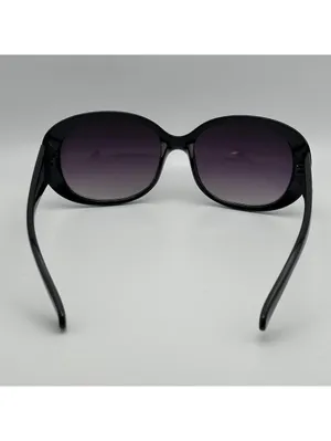 Franco Sarto Black Oversized Sunglasses with Purple Gradient Lenses thumbnail 6