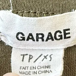 Garage Olive Green Crop Top thumbnail 2