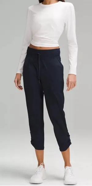 Lululemon Dance Studio Mid-Rise Cropped Pant in the True Navy Sz‎ 8 thumbnail 1