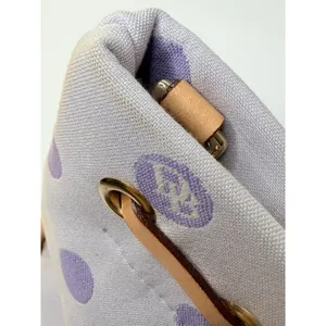 Dooney & Bourke Purple Small Tulip Tassel Polka‎ Dot Purse Handbag Chic Cute Y2K thumbnail 16