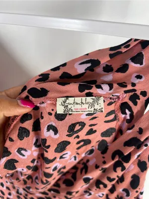 Free People Intimately Bare It All Leopard Bodysuit Rose Combo Size S NWT thumbnail 5