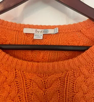 Y2K Boden Orange Swedish Cable Knit Jumper thumbnail 3