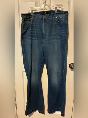 7 for all man kind women Dark Blue Bootcut Jeans high rise dojo size 34 thumbnail 2