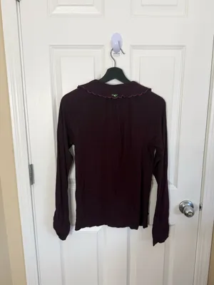 Free People Juniper Long Sleeve in Vintage Grape M thumbnail 5