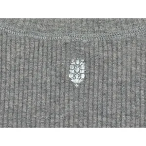 Free People Movement Ribbed Long Sleeve Fitted Top Thumbholes Gray Size L thumbnail 8
