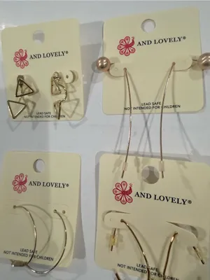 Gold bundle Mixed Earring Set thumbnail 3