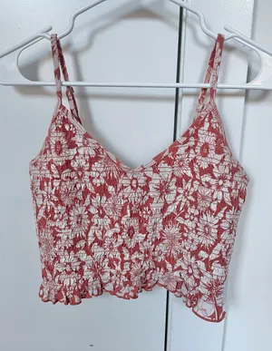 American Eagle Floral Crop Top thumbnail 1