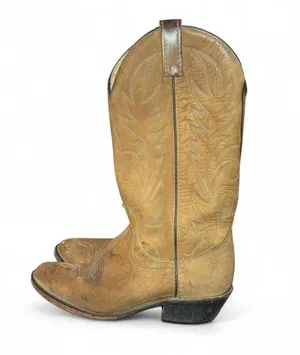 Dan Post Women’s Vintage Brown Leather Western Festival Work Boots Sz 8 thumbnail 3