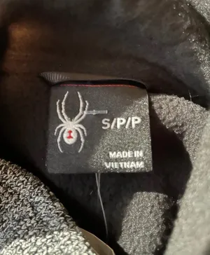 Spyder Sweater Sweatshirt Jacket 1/4 Snap Grey Black Men’s Small NEW NWT thumbnail 6