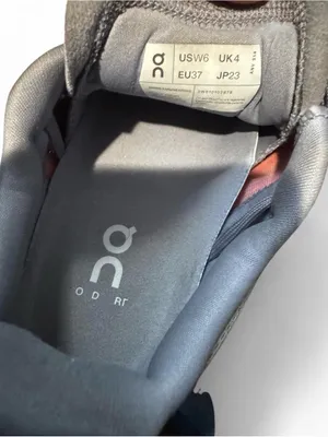On Running Gray Trainer with Orange Accent Size 6 thumbnail 6
