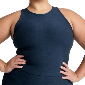 Beyond Yoga Spacedye Refocus Cropped Tank in Nocturnal Navy, Size 4XL thumbnail 1