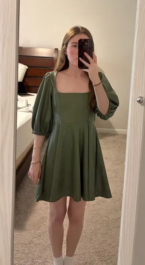 Olive Green ASOS Dress thumbnail 1