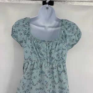 Pink Republic Babydoll =Floral Dress XS Milkmaid Coquette Cottagecore Bow Sage thumbnail 6