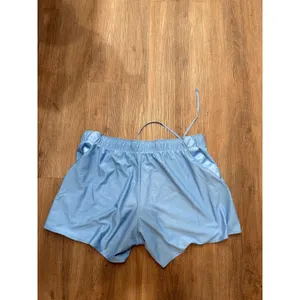 Nike‎ Dri-FIT Womens XL Light Blue Running Athletic Shorts Elastic Waist Swoosh thumbnail 3