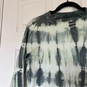 Green Tie Die Long Sleeve Tee Shirt Size Extra Large thumbnail 2