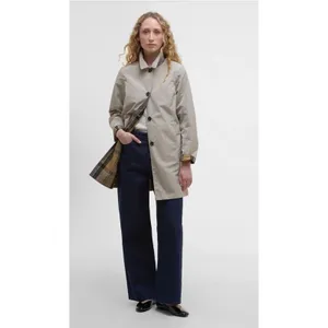 Barbour Babbity Reversible Waterproof Jacket Womens US 6 Tan/plaid NEW READ thumbnail 2
