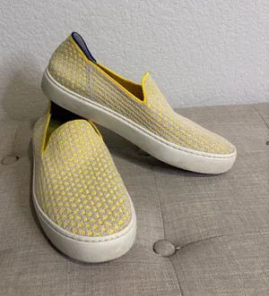 Rothy's Yellow Knit Slip-On sneakers 7 thumbnail 1