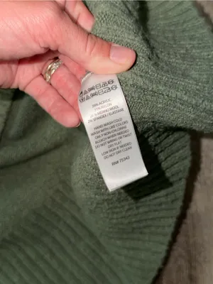 Rachel Zoe Olive Green Cropped Turtleneck Sweater thumbnail 4
