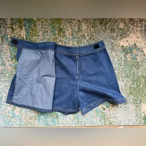 Vintage Y2K Tapemeasure denim jean skort, size 12 thumbnail 4