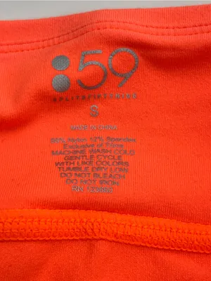 Splits59 Bright Coral Orange‎ Active Cropped Leggings Womens Size Small Athletic thumbnail 2