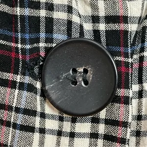 Zara Plaid Dress Shirred Smocked Long Sleeve V-Neck‎ Midi Women Size Medium thumbnail 14