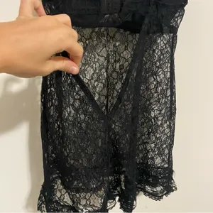 Victoria's Secret Vintage Black Lace Babydoll Lingerie Top medium thumbnail 8