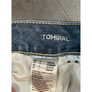 American Eagle Outfitters Distressed Jeans Super‎ Stretch Light Wash Denim B-901 thumbnail 4