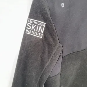 FIGS Black‎ Fleece Jacket with Embroidery Women's Size Medium thumbnail 7