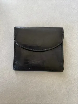Women's Black Leather Wallet One Size thumbnail 2