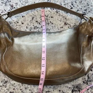 HOBO International Slouch 90s Style Gold Shoulder Bag w/story card Medium‎ thumbnail 10
