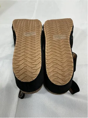Woman’s New Forever Freya-23 Cork Platform Wedge Strappy Sandal Size 8.5 Black thumbnail 6