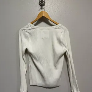 Aerie Ribbed Long Sleeve V - Neck Shirt - Size Medium thumbnail 2
