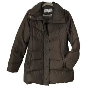 Brown Down Puffer Jacket thumbnail 3