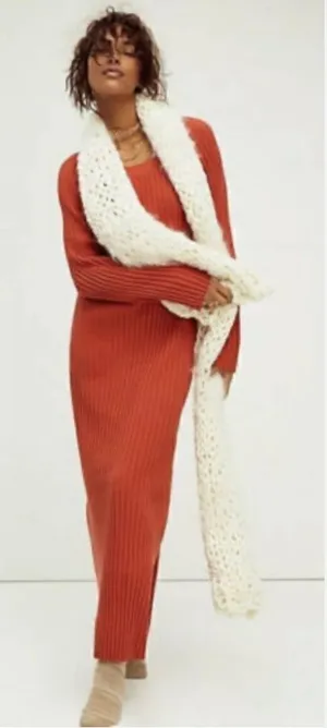 Free People Beach Walk About Knit Ribbed Maxi Dress Size Small thumbnail 1