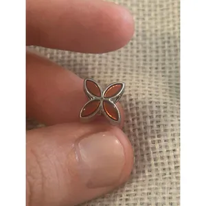 A490 charm bracket silver plated 5 pcs Gray thumbnail 6