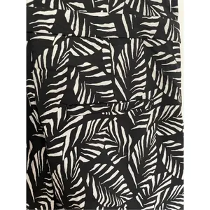 Loft tropical palm leaf black and white romper 2 thumbnail 9