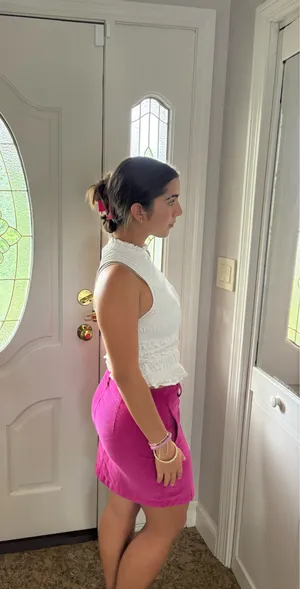 Wild Fable Brink Pink Corduroy Miniskirt thumbnail 3
