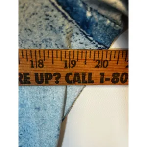 Women’s 2XL Blue Denim Patchwork Print Quarter Zip Midi Dress 3/4 Sleeves Casual thumbnail 5