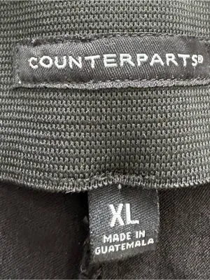 Counterparts Black Pull-On Wide Leg Pants with pockets, size XL wide waistband thumbnail 2