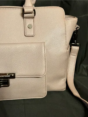 Damsel in Defense Blush Pink Structured Conceal & Carry Satchel Shoulder Bag thumbnail 3